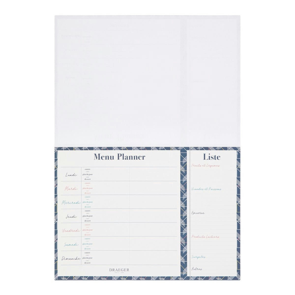 - Menu Planner - Bleu Marine