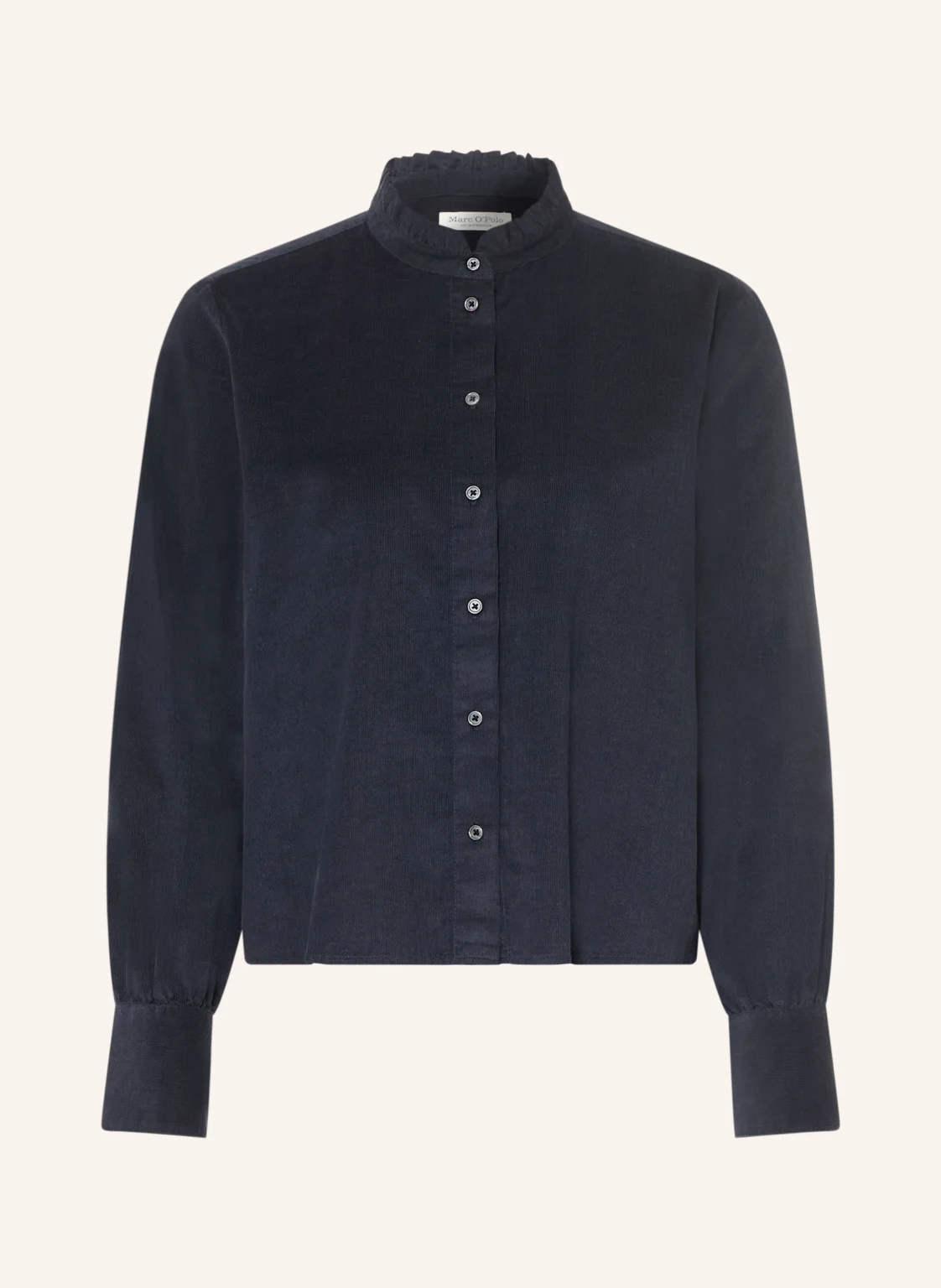 Marc O'Polo Cordbluse mit Rüschen