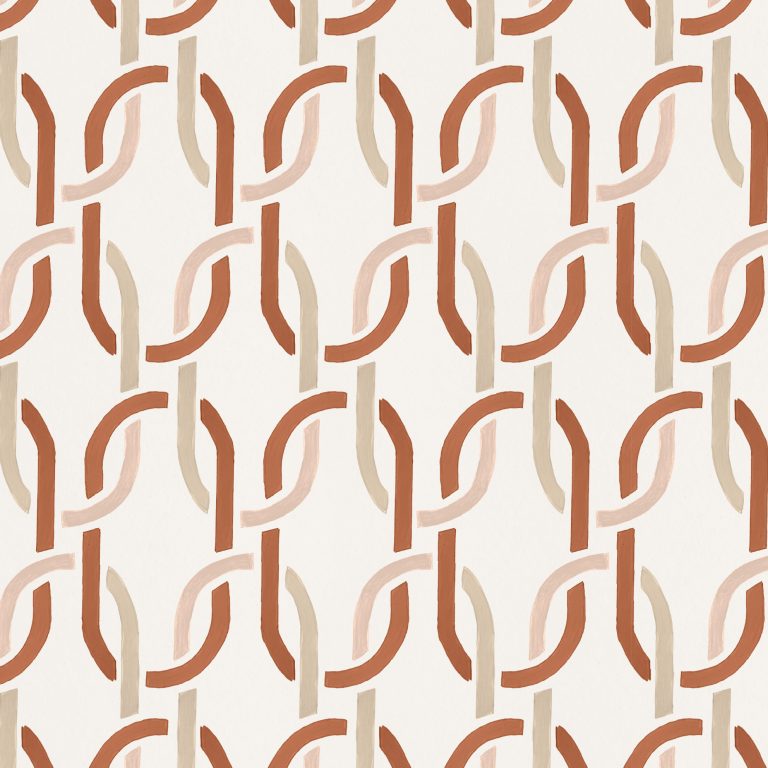 Catchii Behang Frances Joining terracotta
