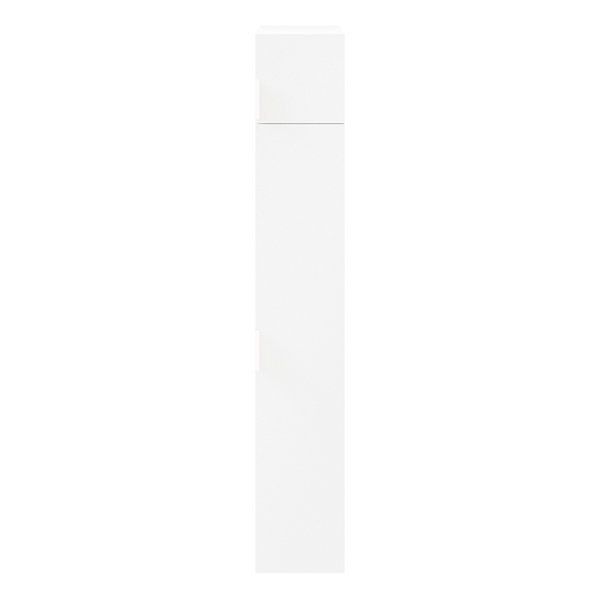 Colonne de rangement blanche GoodHome Atomia avec portes battantes H. 187,5 x L. 37,5 x P. 47 cm