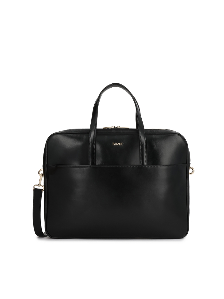 Elegant leather laptop bag