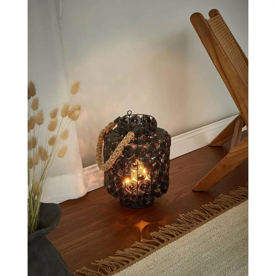 MMOJSTIR - Lantaarn - Zwart - IJzer