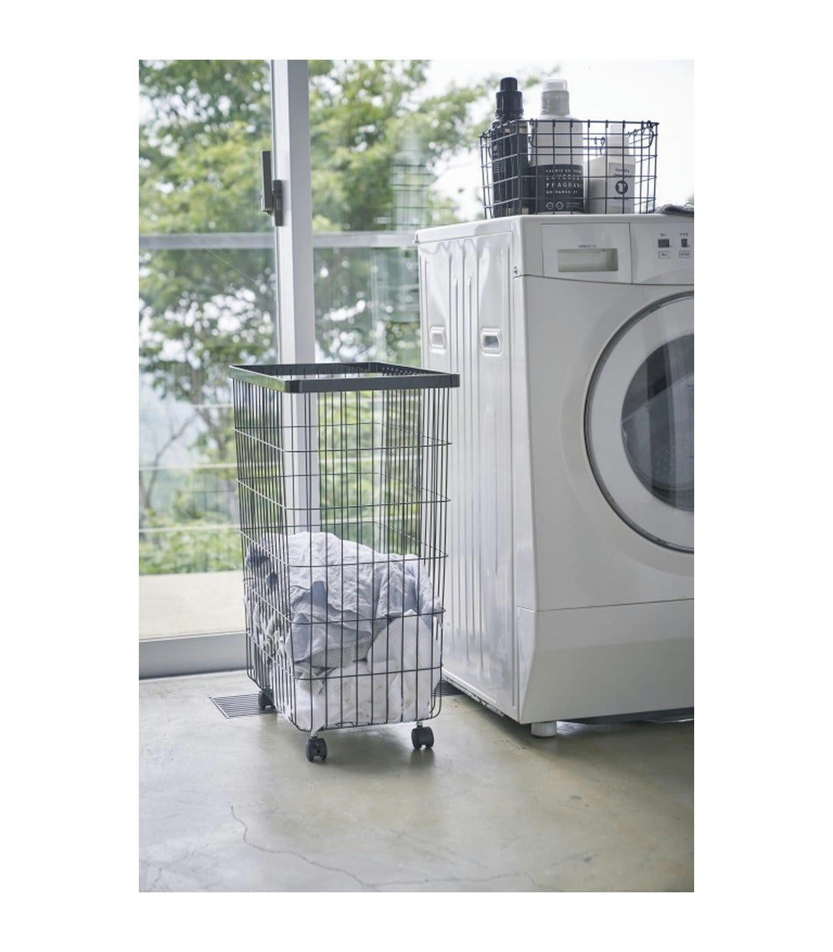 - Panier à linge métal haut - H56.5 cm