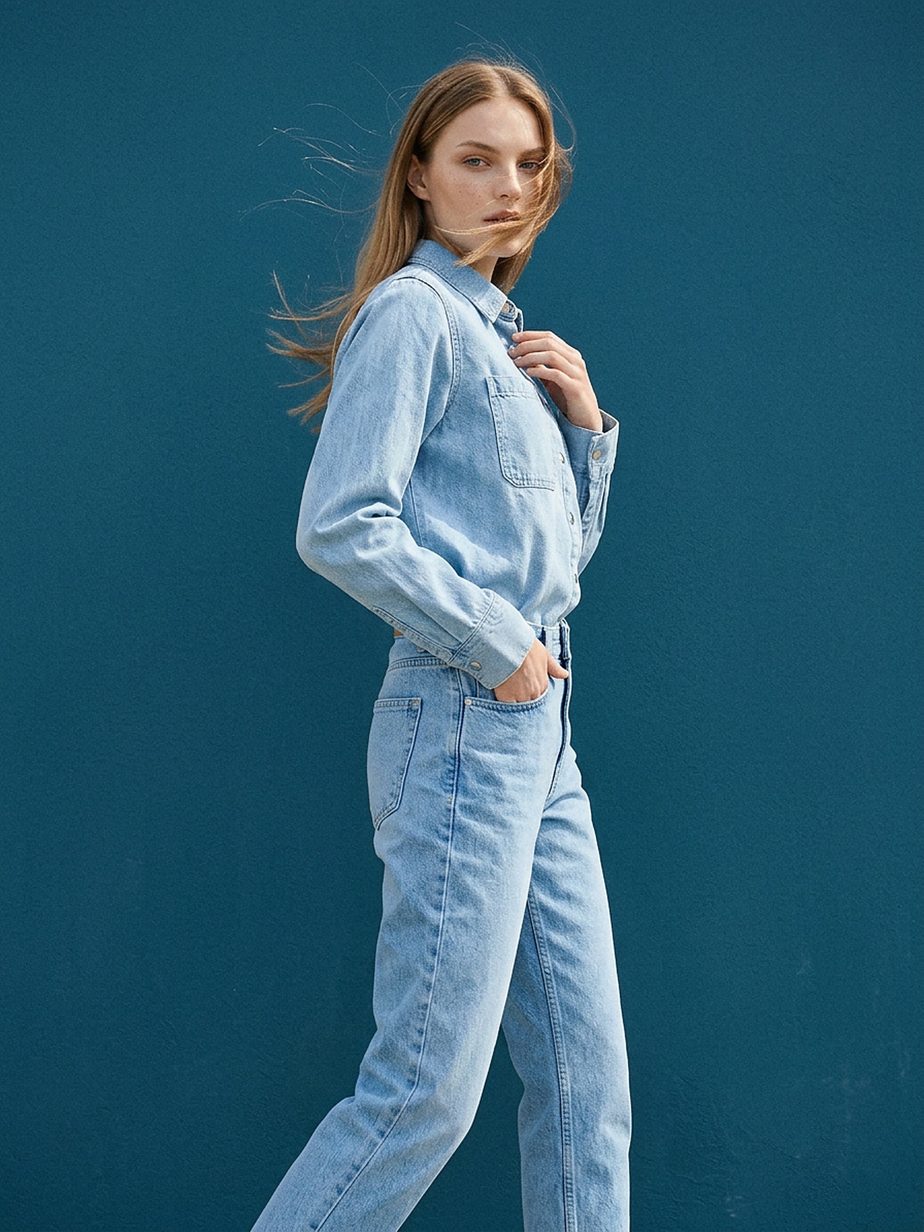 Klasyczne jeansy mom fit