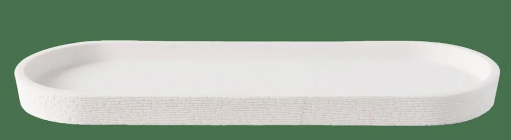 Accessoires Lavabo^CASA WHITE ELEGANCE Plat Blanc