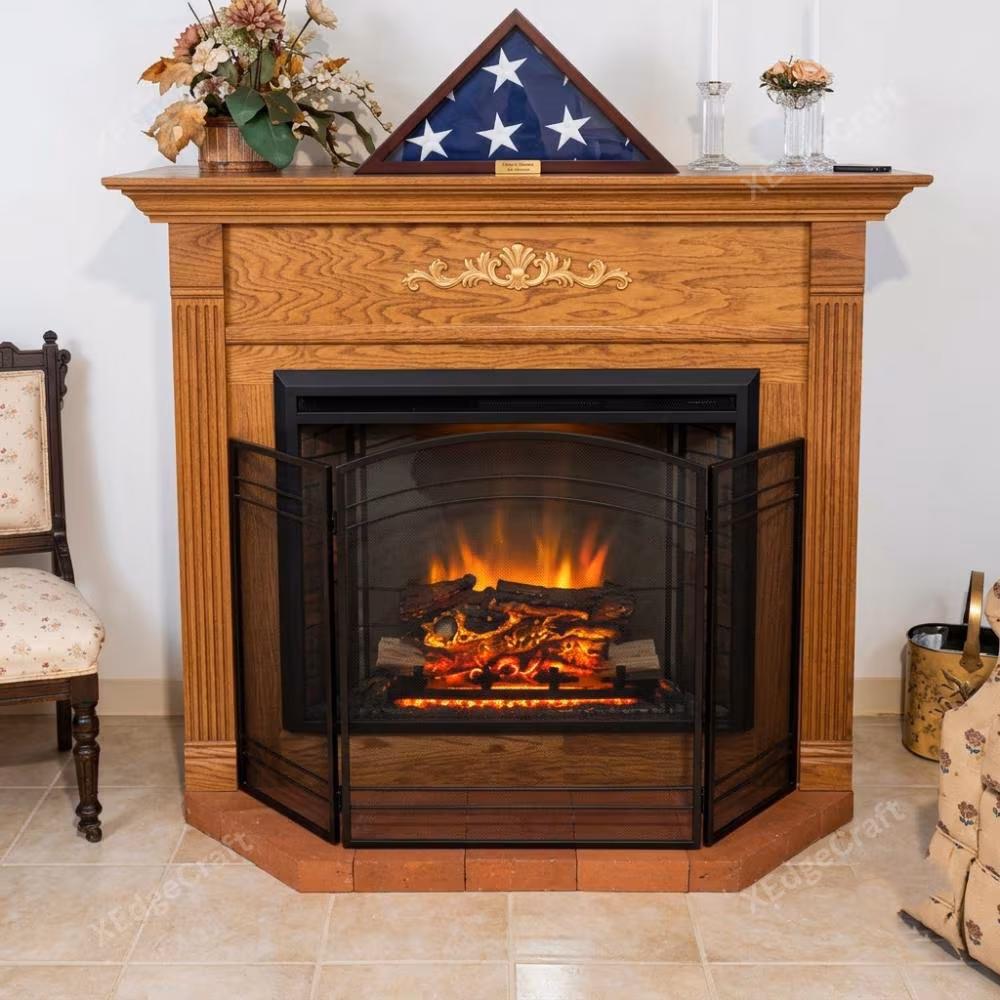 Metal Classic Fireplace Screen, Fire Safety Screen, Folding Fire Screen, Fire Protector, Fireplace Panel, Fireplace Guard, Fireplace Mesh