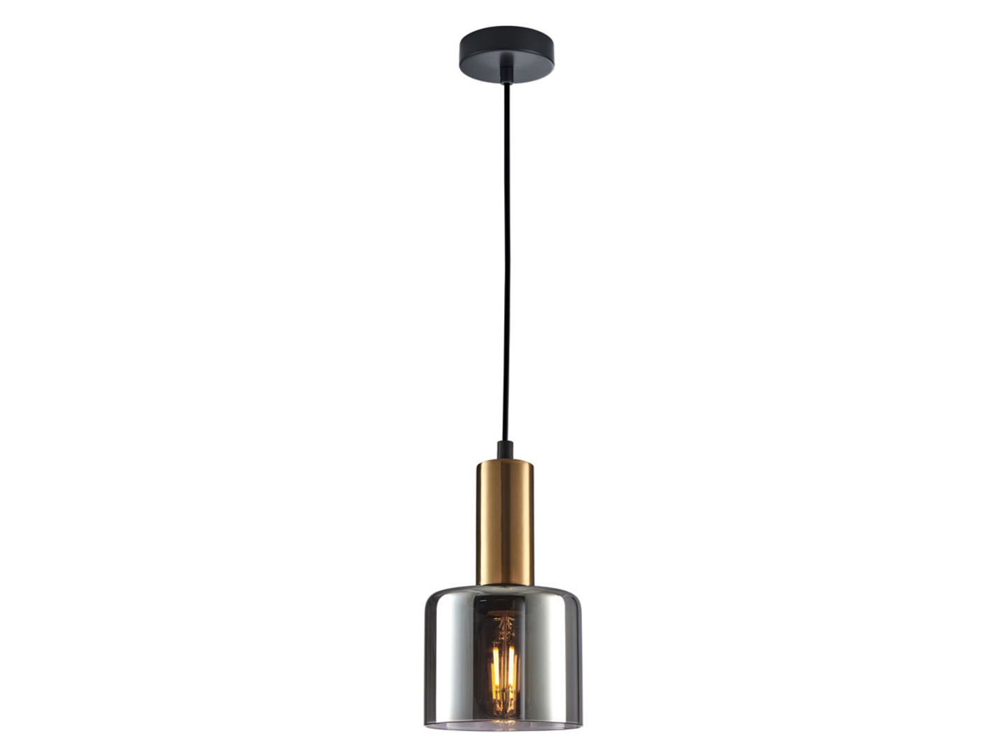 Lampa wiszącaSantia szklana miedziana