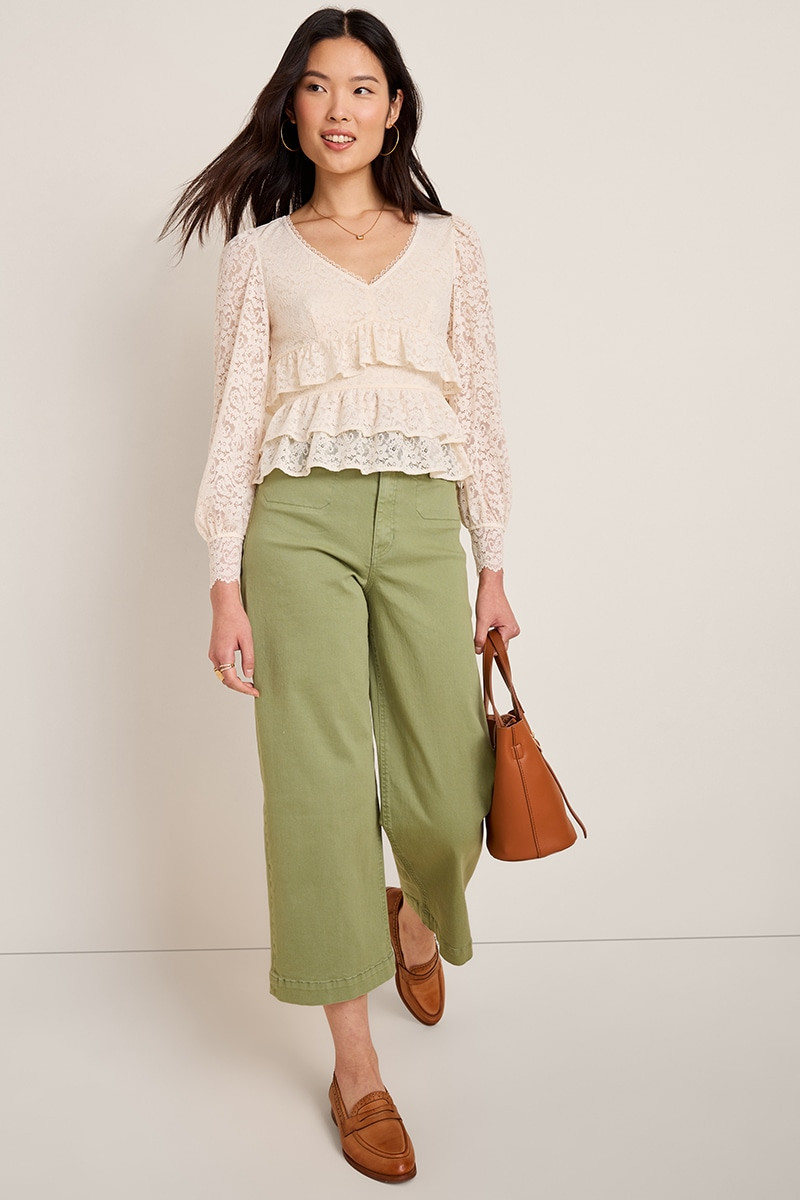 Ella Lace Tiered Blouse