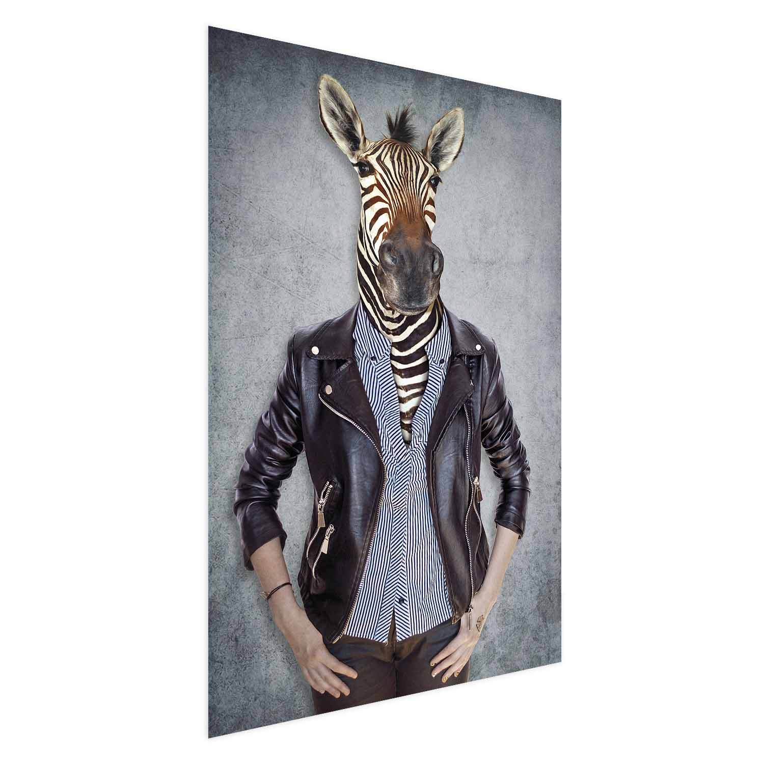 Plakat Zebra Ewa 21x30 cm