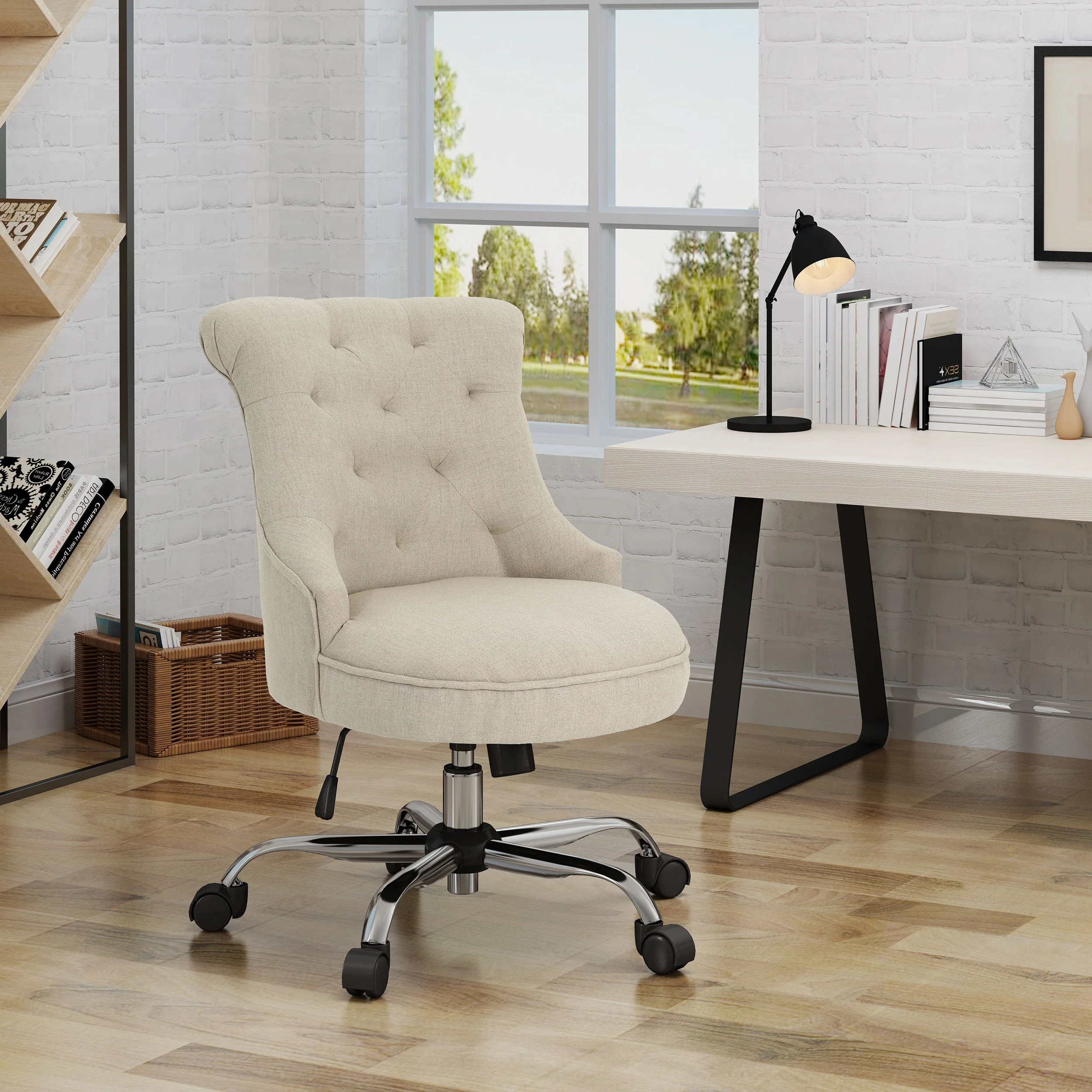 Auden Home Office Desk Upholstered Chair by Christopher Knight Home - N/A