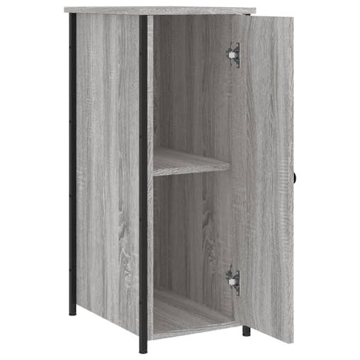 NNEVL Bedside Cabinets 2 pcs Grey Sonoma 32x42x80 cm Engineered Wood