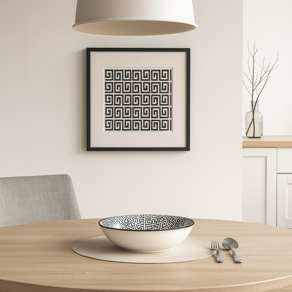 Talerz głęboki GEOMETRICO 20 cm porcelana