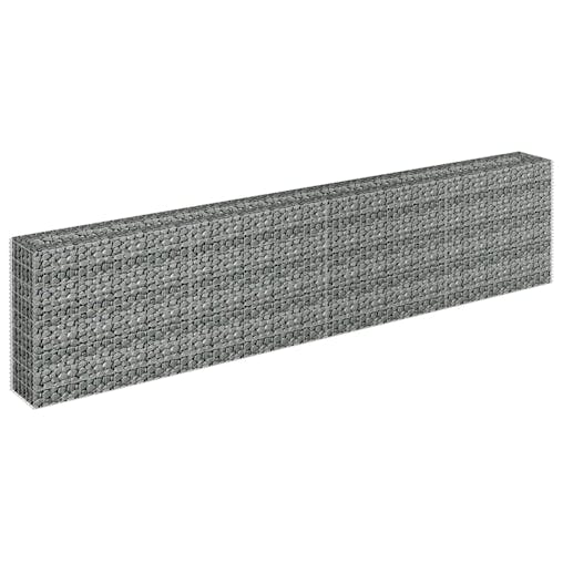 NNEVL Gabion Raised Bed Galvanised Steel 360x30x90 cm