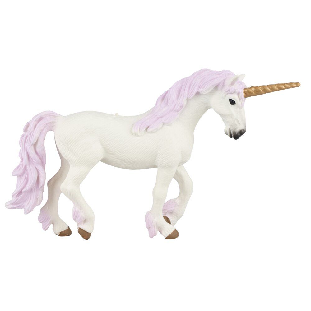 Figurine licorne ou griffon créature fantastique blanc 14x4,5xH10cm (2 modèles)