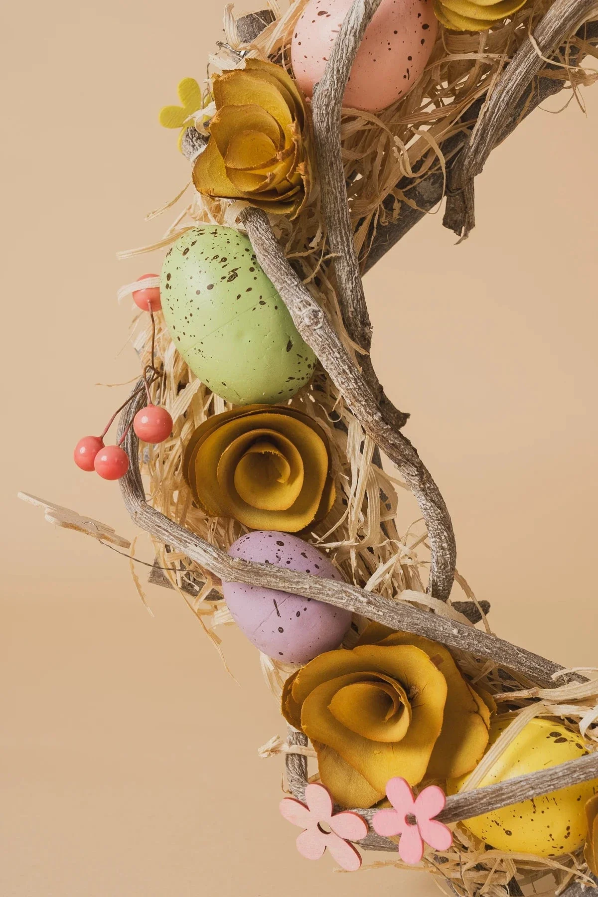 Multicoloured Easter Wreath