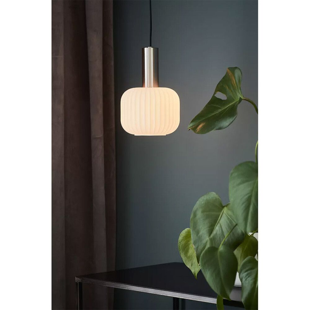 TAKLAMPE MARKSLÖJD SOBER 15CM HVIT/STÅL