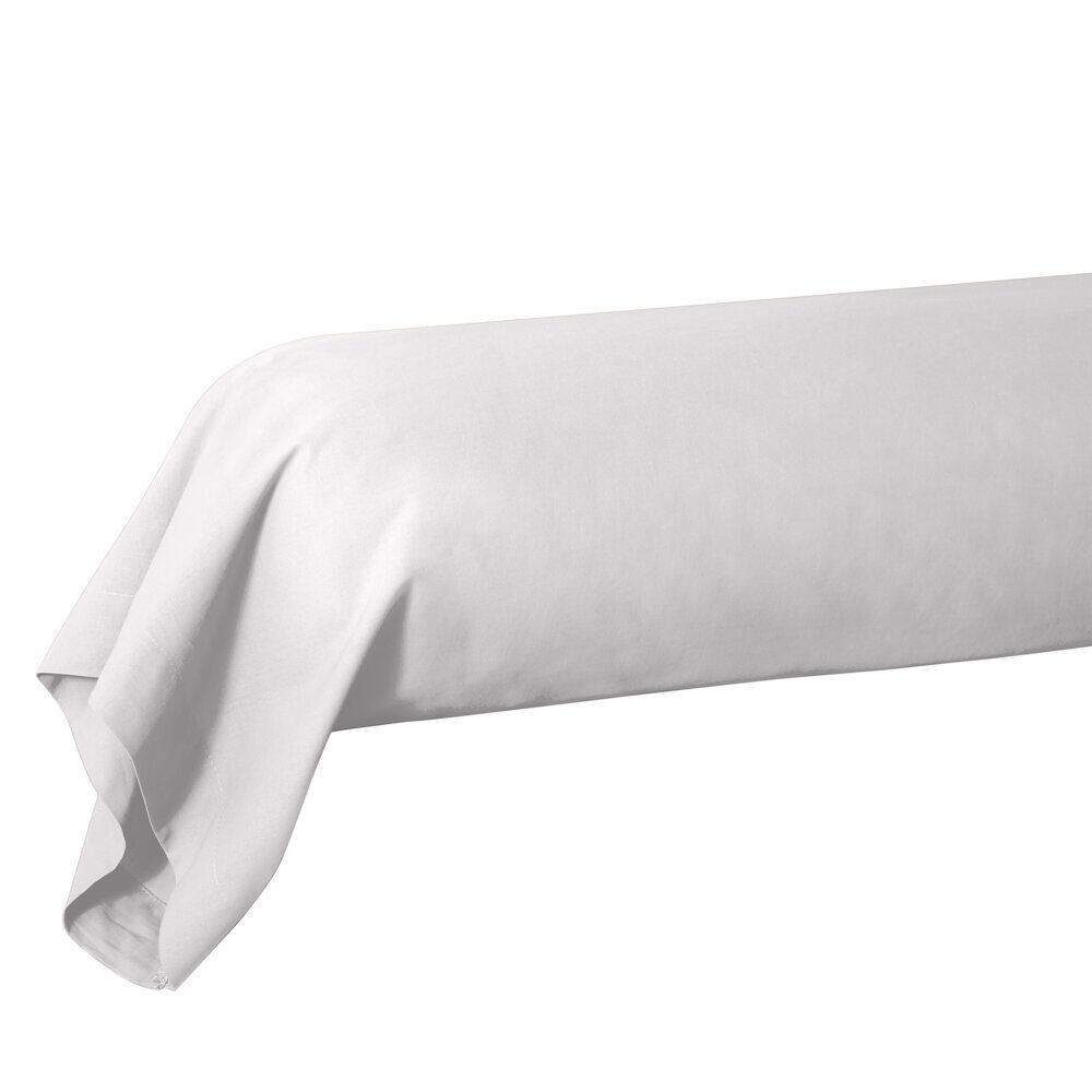 Taie de traversin 85x185cm 100% coton blanc