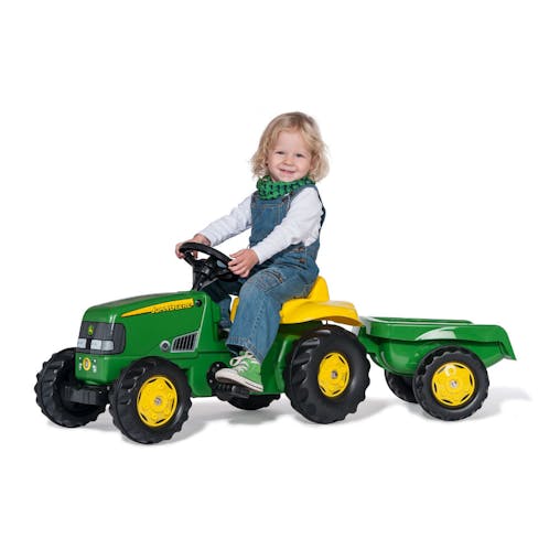 John Deere Rolly Kid Classic Tractor with Trailer - Ages 2.5 - 5