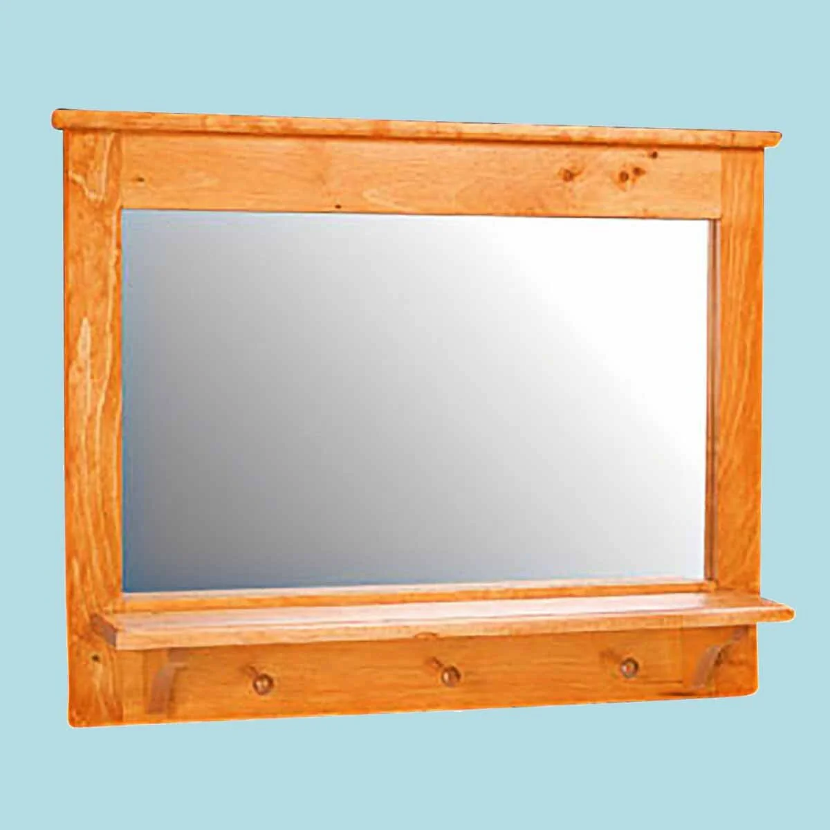 Vanity Mirror Combo Coat Peg Rack Shelf 25.5 x 32.5 | Renovator's Supply