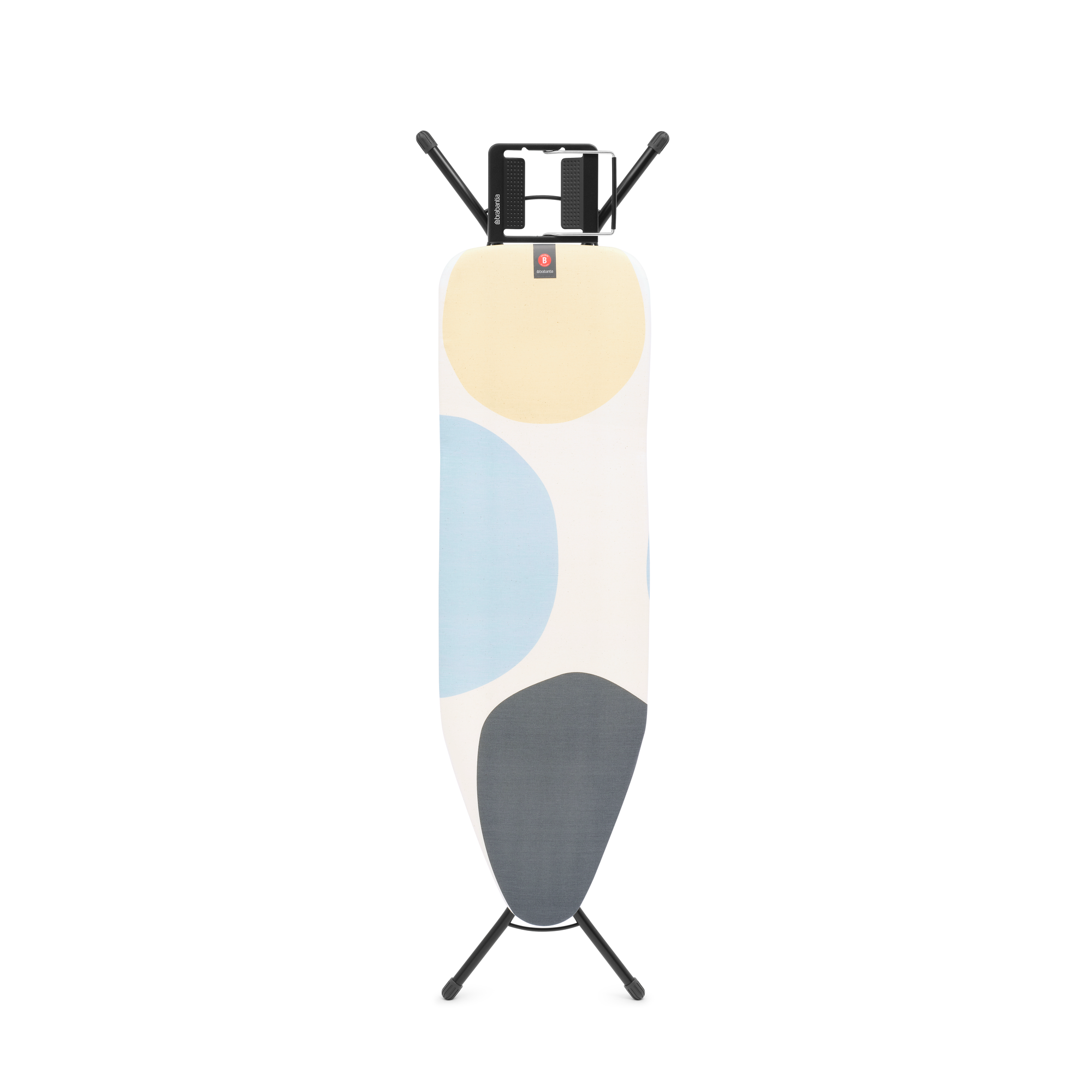 Brabantia Strijkplank B, 124x38 cm, strijkerhouder - Spring Bubbles