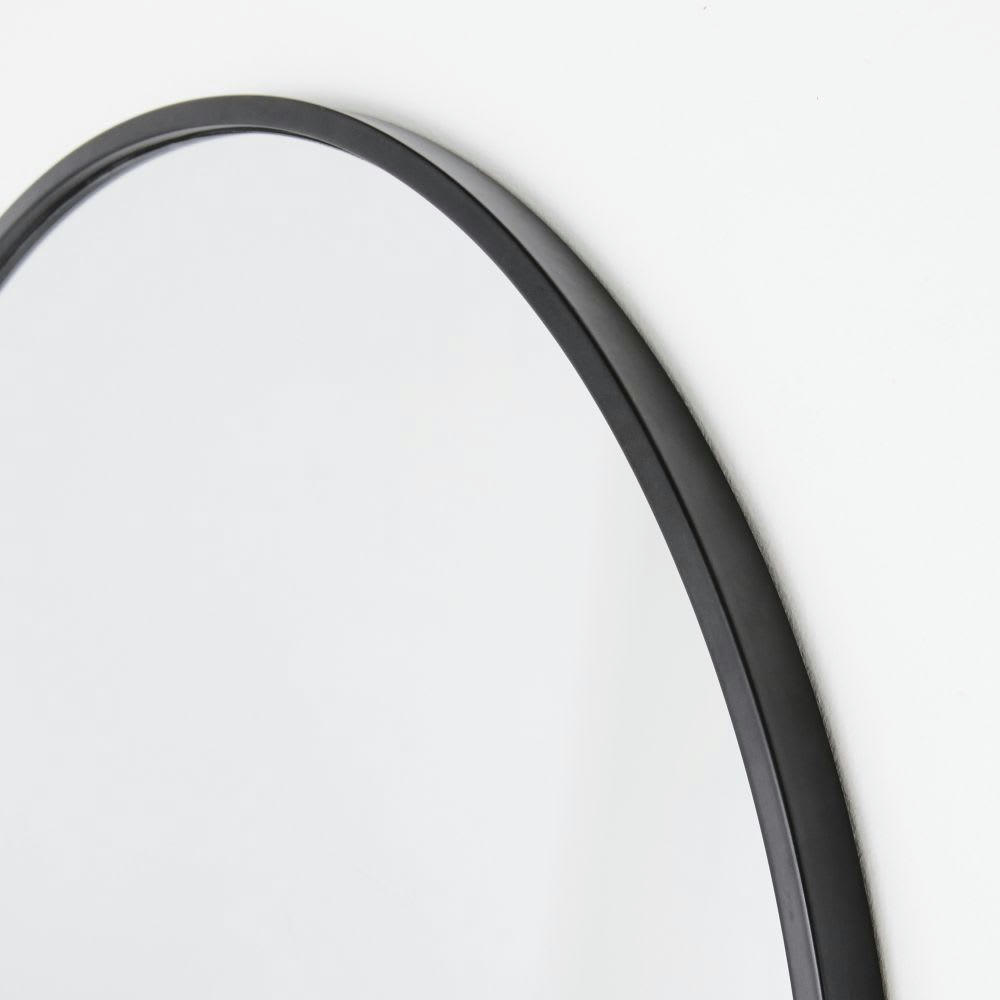 JULIO - Miroir arche en métal noir 65x140