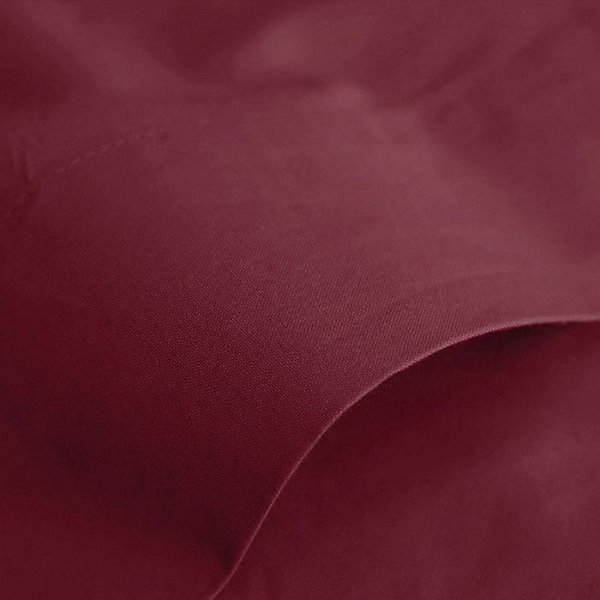 Drap plat Coton Pur Prémium Grenat 180 x 290 cm