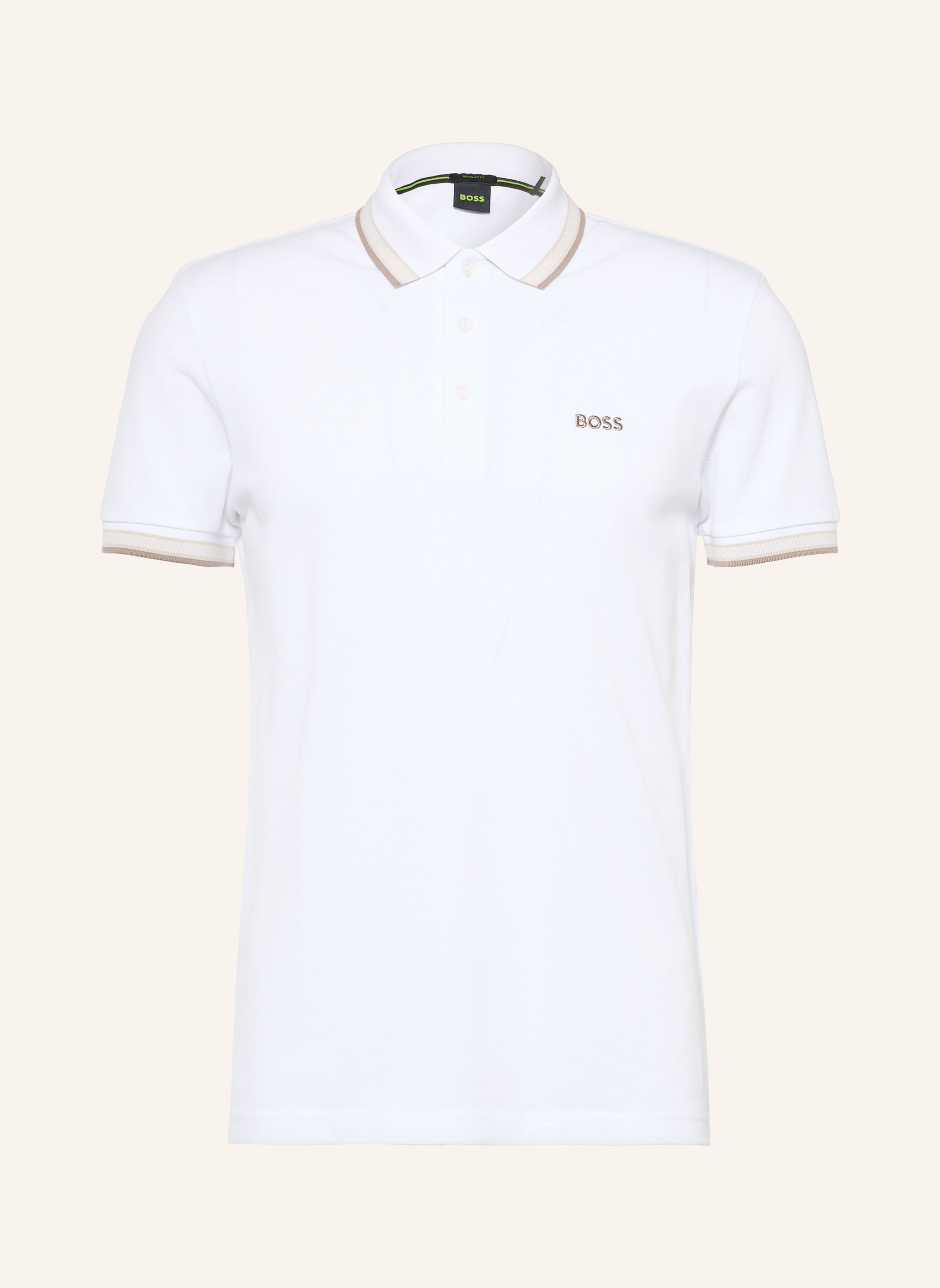 BOSS Piqué-Poloshirt PADDY CURVED Regular Fit