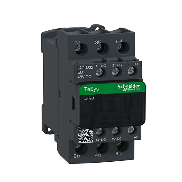 Lc1d32ed Schneider - Contacteur Tripolaire - 3no - 32a - Bobine 48vcc - Vis