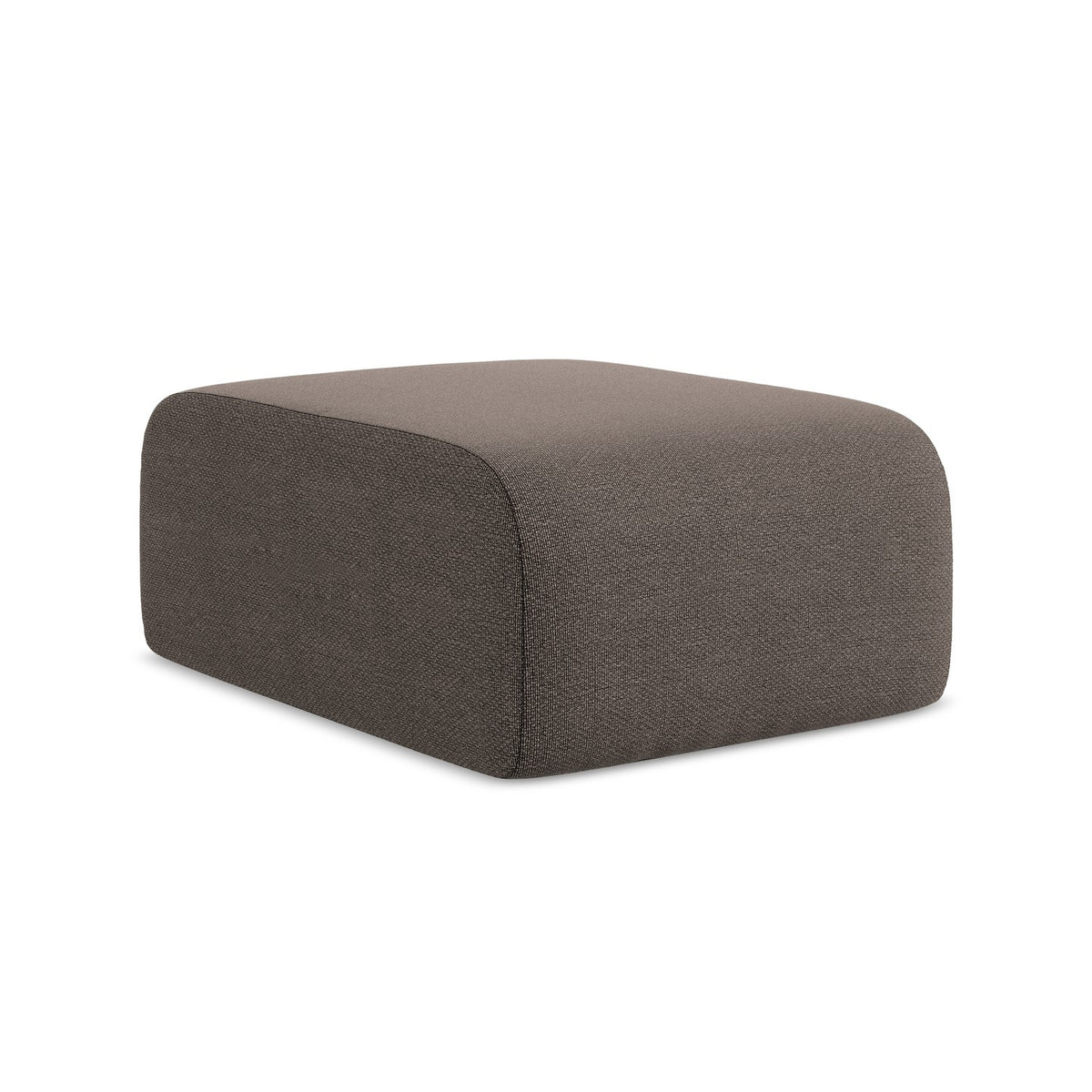 LaMiaSofa Poef Cervo - bouclé - chocolade - 72x94x42