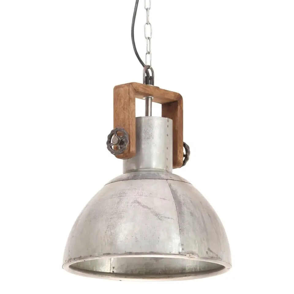 vidaXL - Hanglamp - Zilver - IJzer - &Oslash; 30 cm