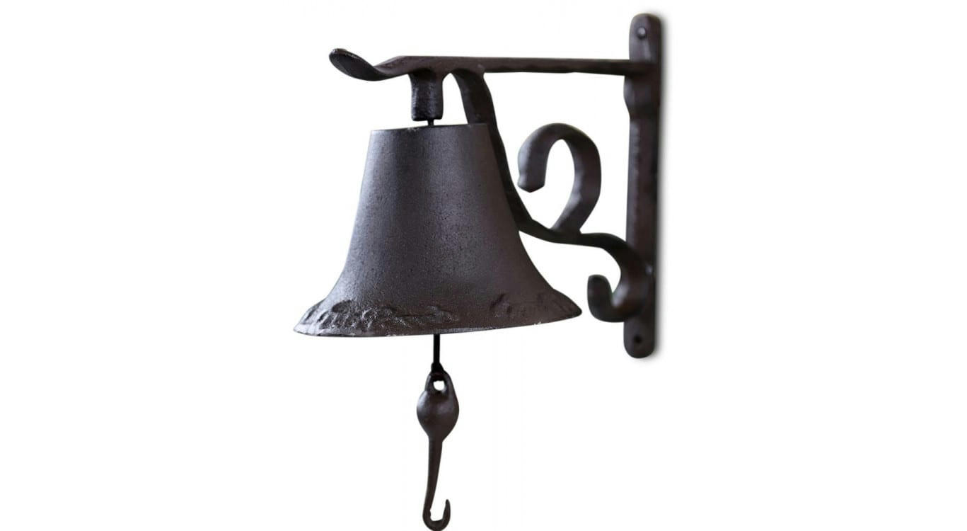 - Cloche Fonte Marron 31x17x31cm