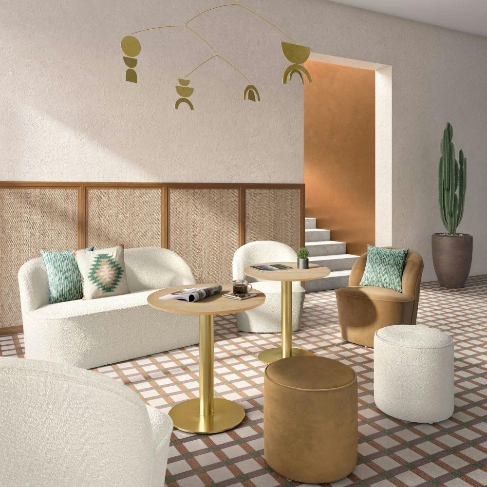 LAZA - Déco murale en métal doré 115x75