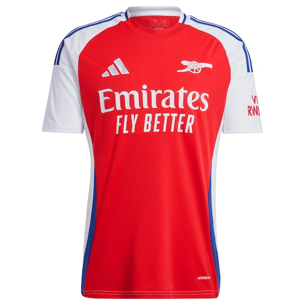 Declan Rice Arsenal adidas 2024/25 Home Replica Player Jersey – Red