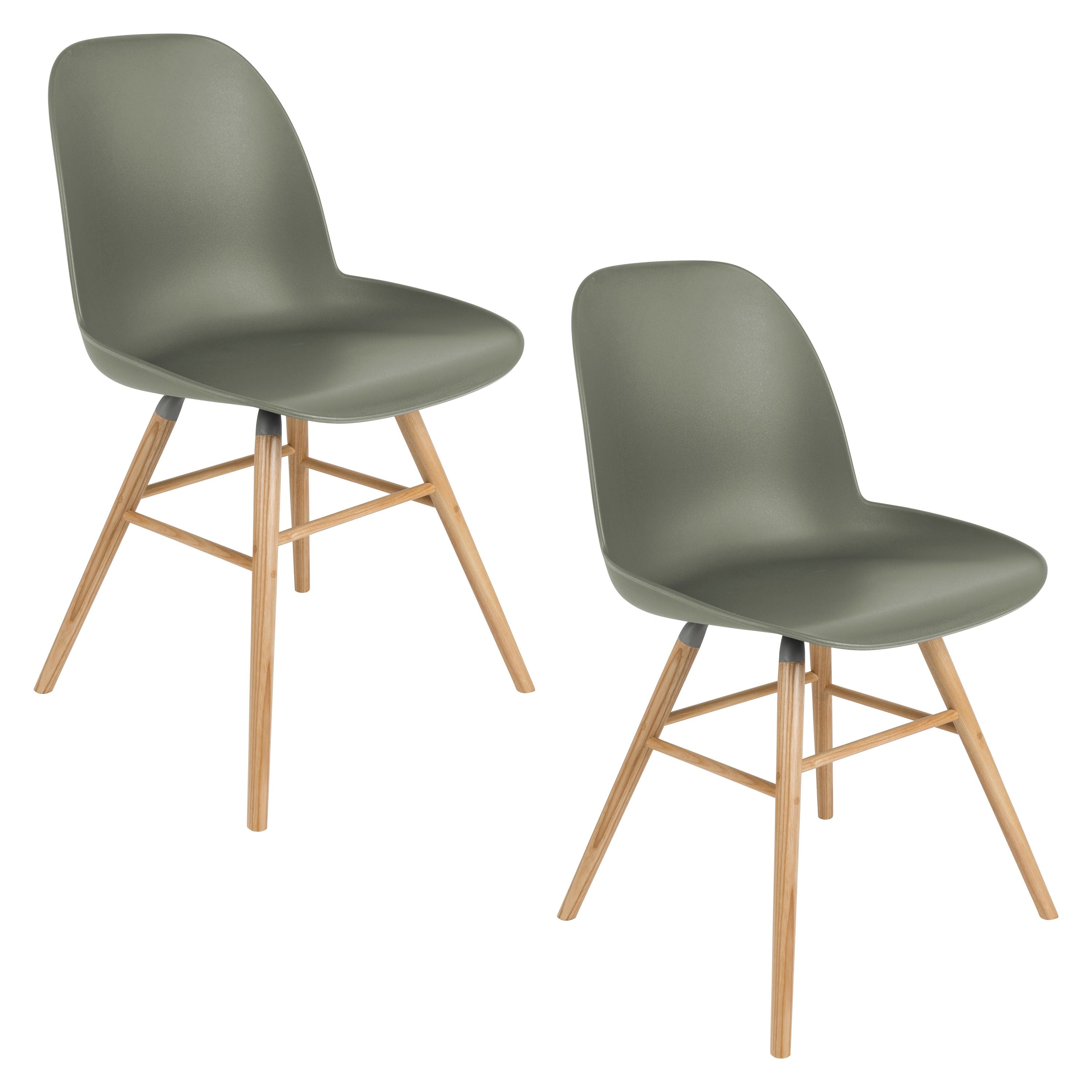 Zuiver Albert Kuip Eetkamerstoelen Groen - Set van 2