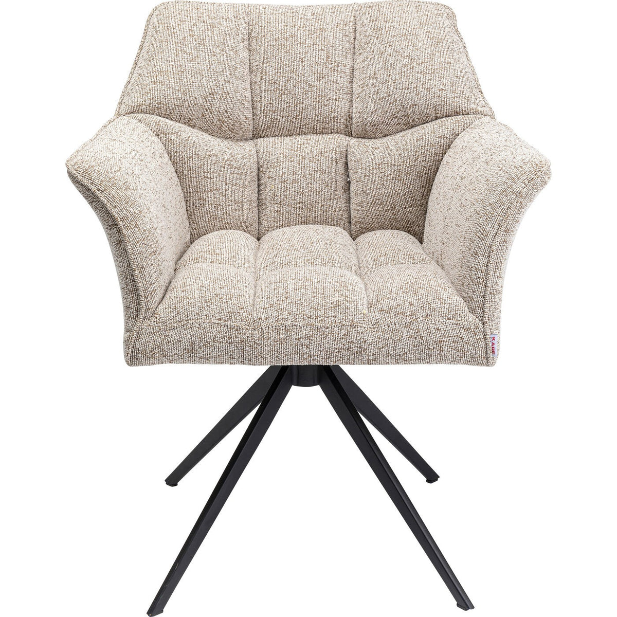 Kare Design Draaistoel met armleuningen Thinktank creme