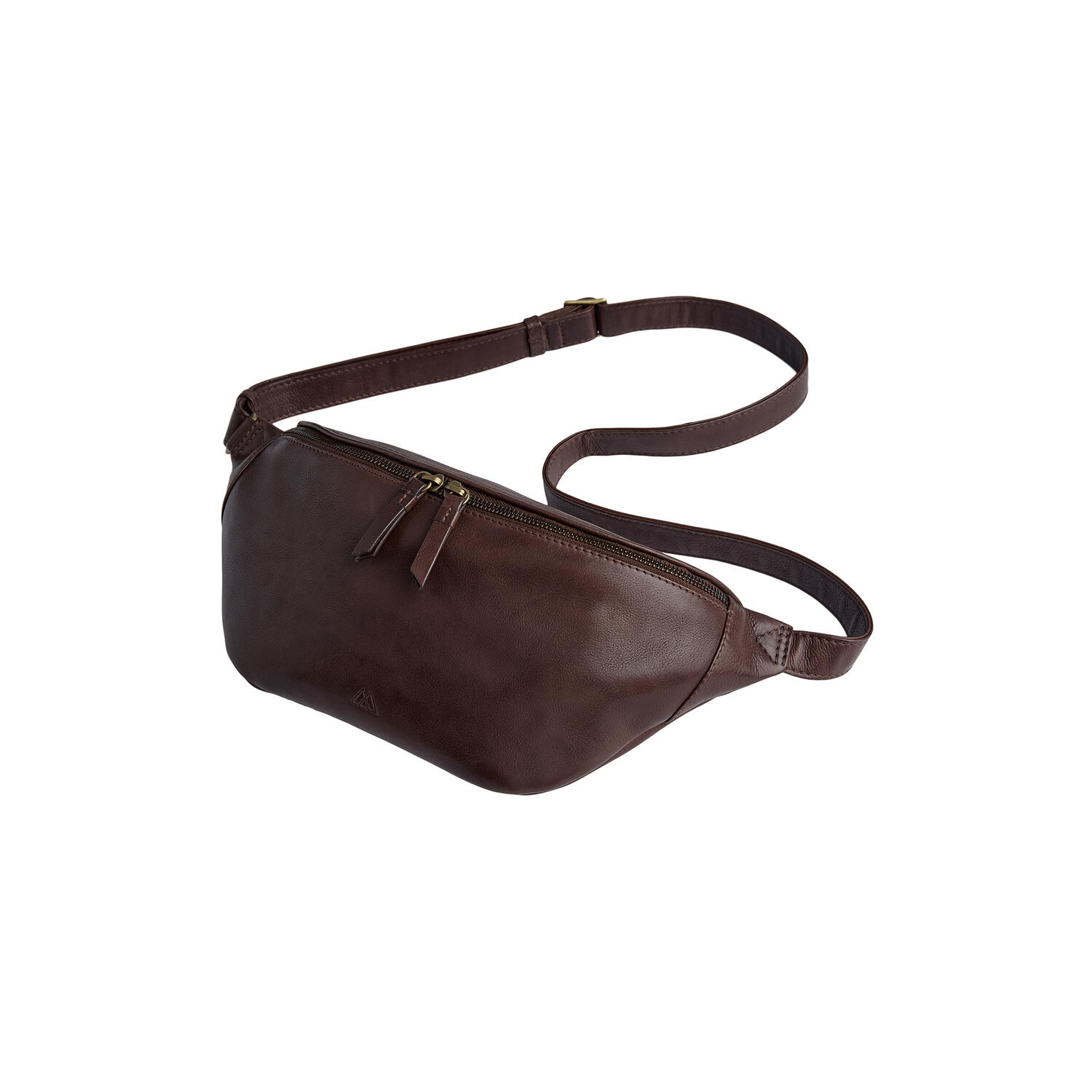 CamdenMBG Bum Bag Soft Vintage, chocolate brown w/br. gold