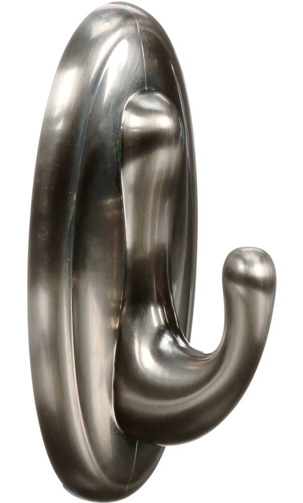 3M Command™ Large Traditional Decorative Utility Hook, Brushed Nickel