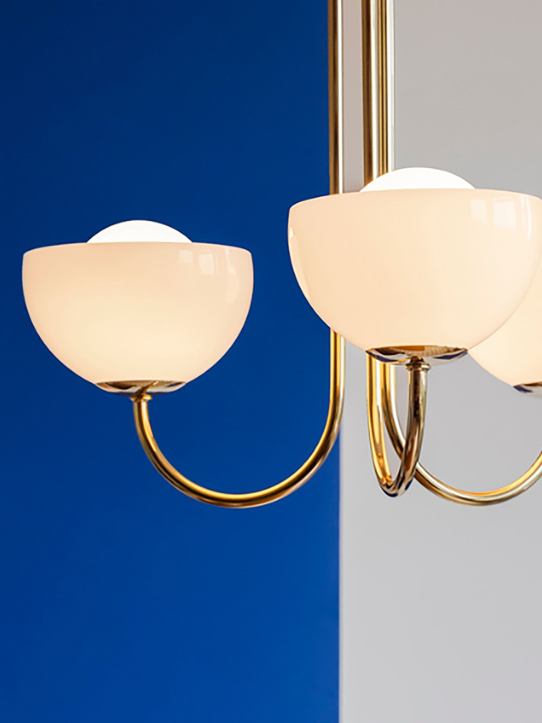 Houseof. Brass Glass Bowl Light