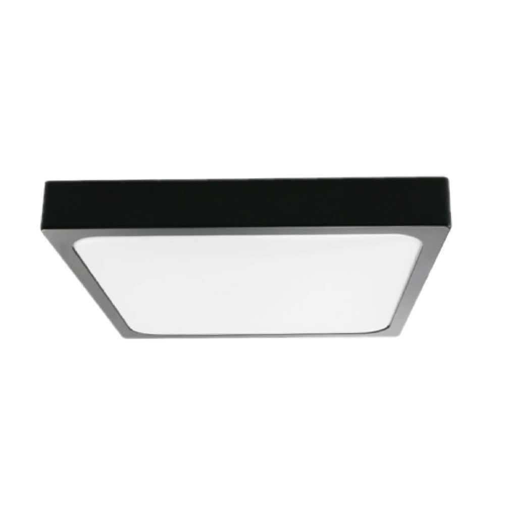Plafon 8630kwadratowy czarno-biały LED 1x30W 42cm 3000lm IP44 V-TAC