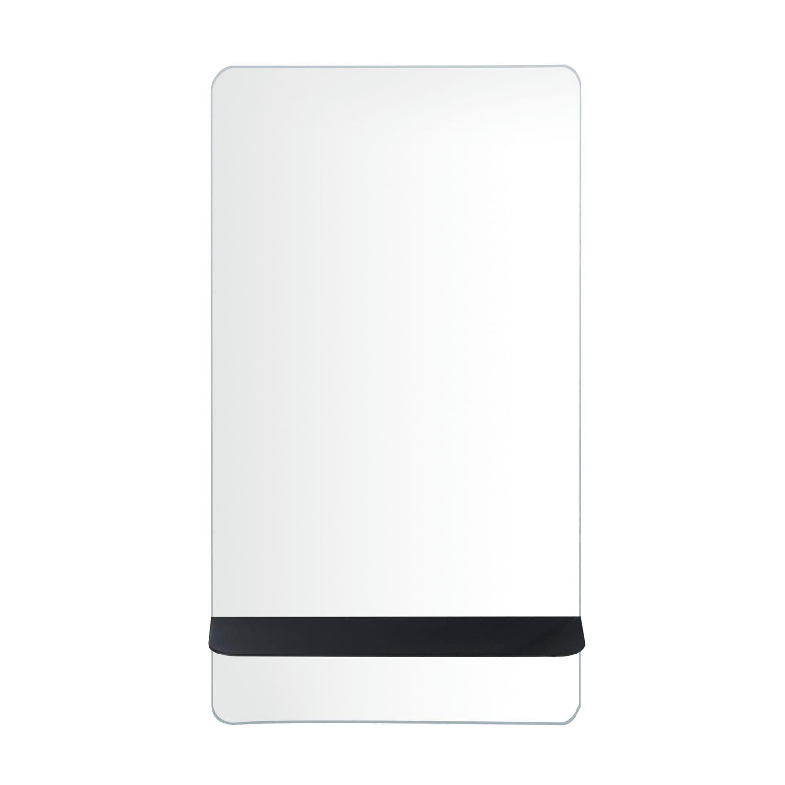 SIMONA - Miroir rectangulaire 40 x 70 cm SIMONA avec tablette noire