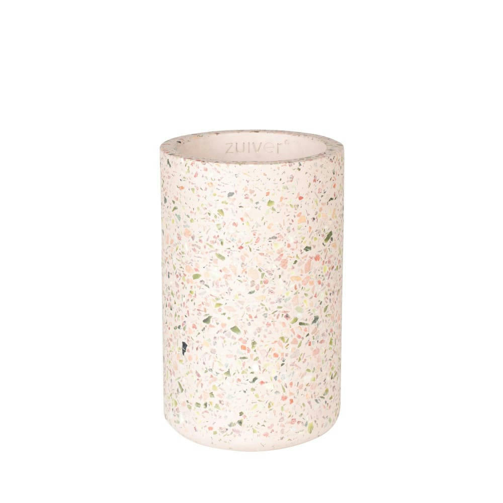 FAJEN - Vase en terrazzo rose