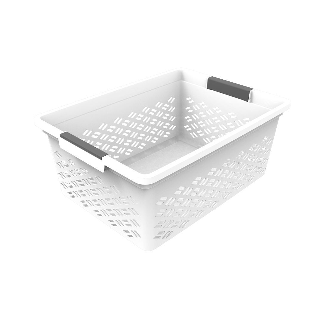 Cesto de arrumação grande empilhável