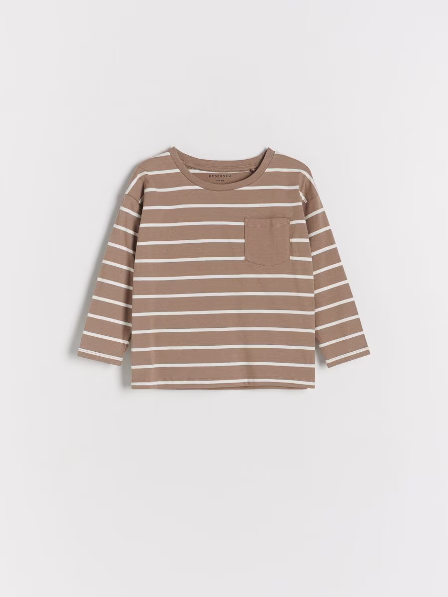 Oversized Stripe Long Sleeve T-Shirt