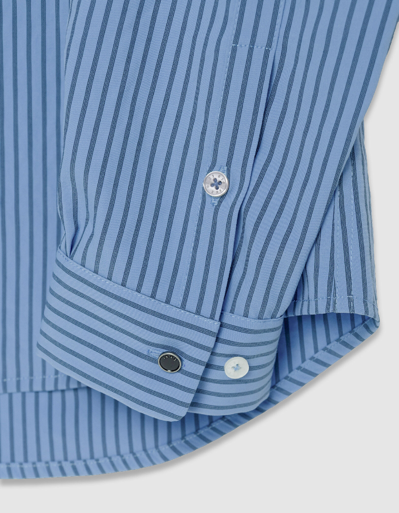 Chemise slim bleue rayée EASY CARE Homme