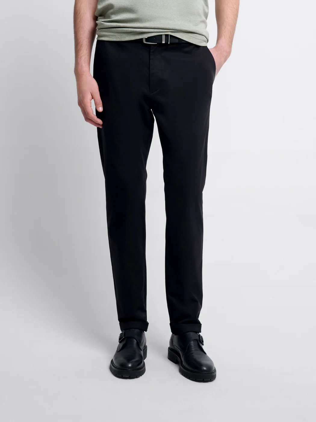 Chino en coton mélangé