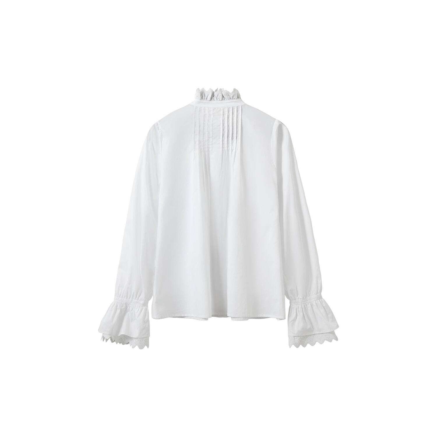 SERENASW EMBROIDERED DETAIL SHIRT, snow white