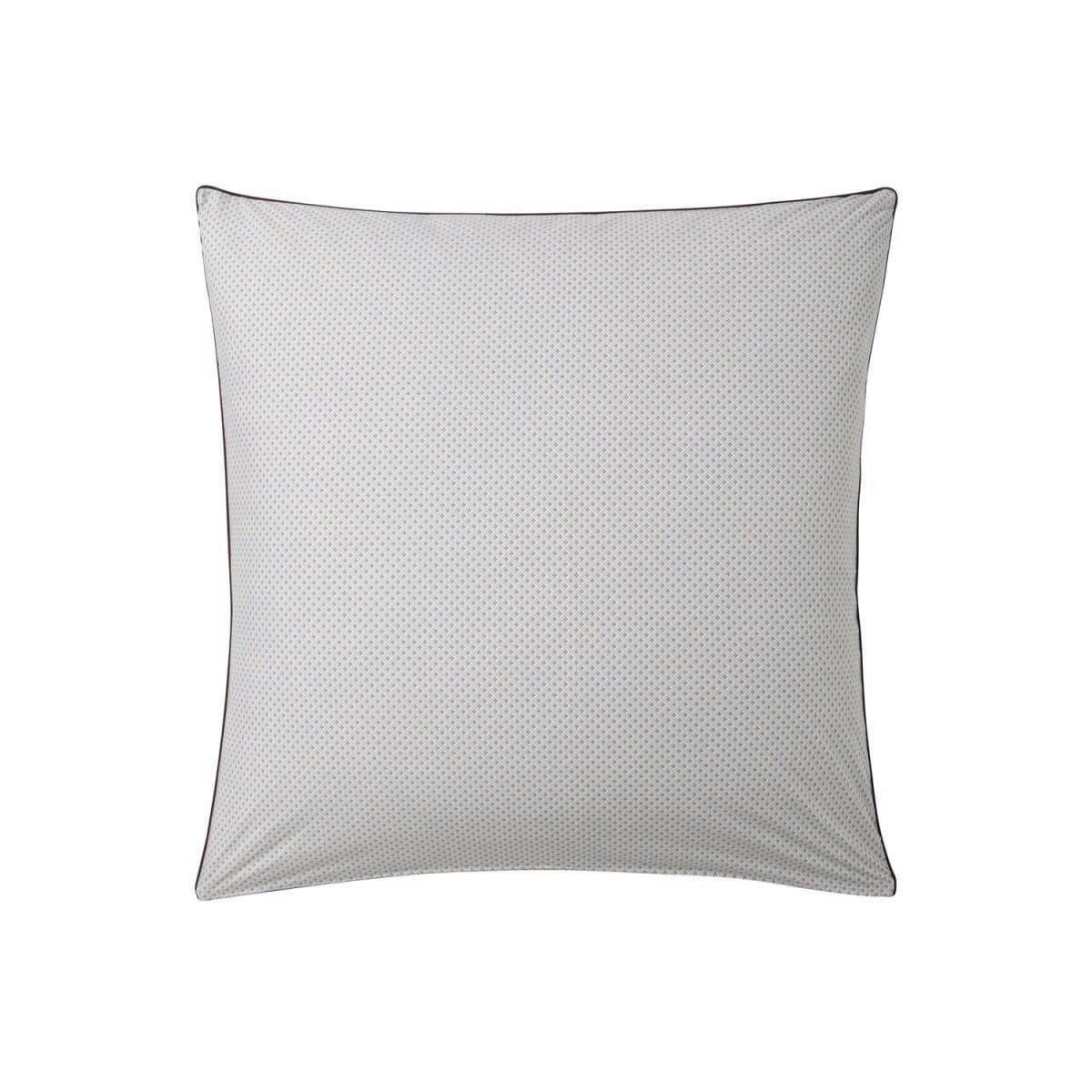 L'ÎLE ROUSSE - Taie d'oreiller en percale de coton marron 50x75