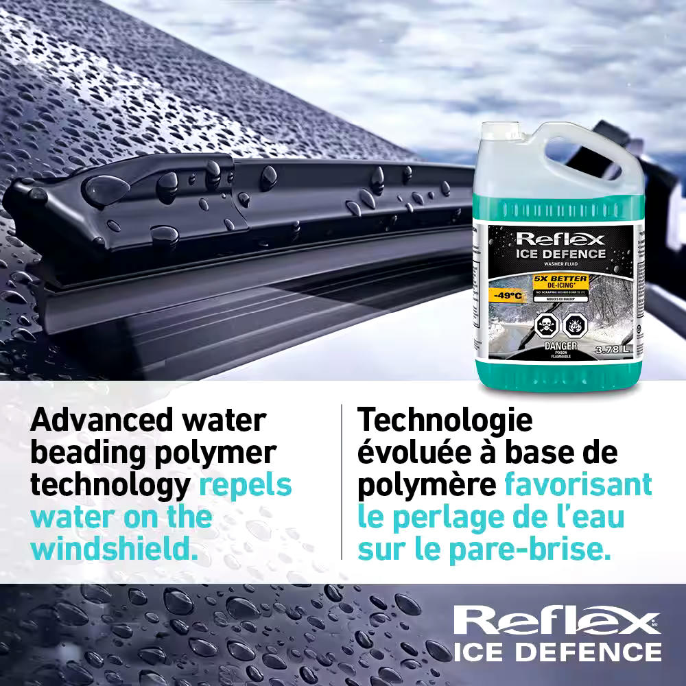 Reflex Ice Defence Windshield Washer Fluid, -49°C, 3.78L