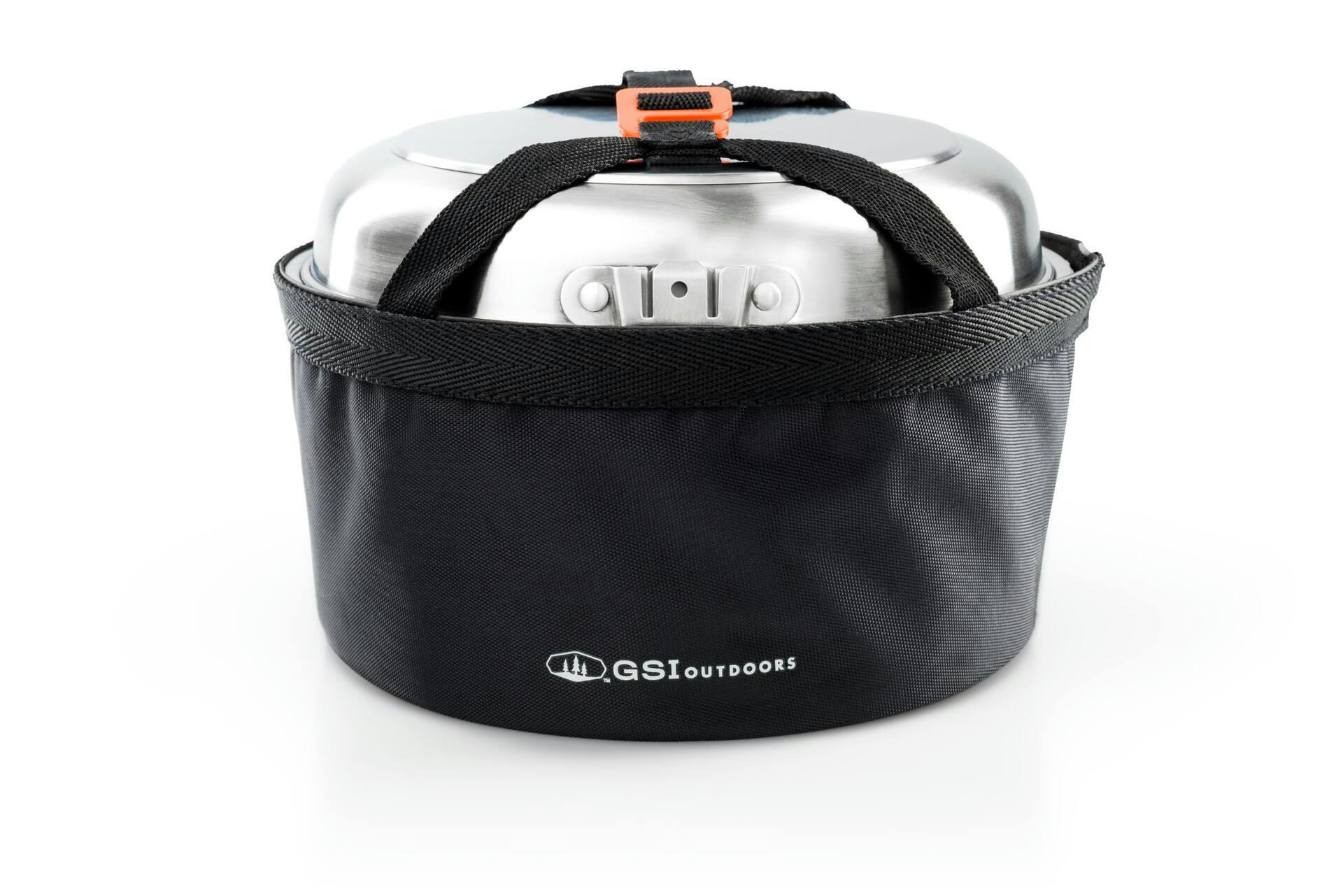 GSI Outdoors Glacier Stainless Steel Camper, Rust proof Cookware