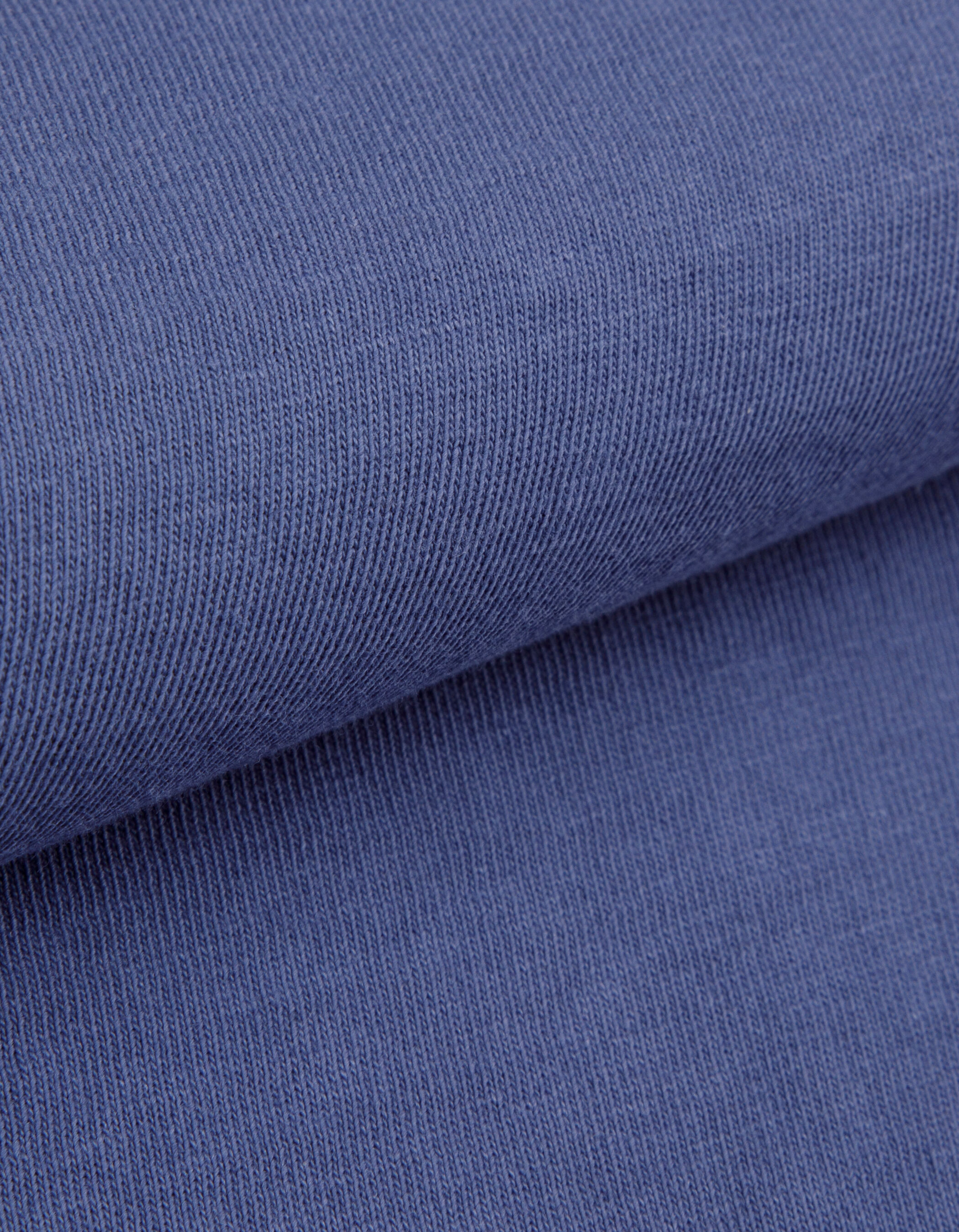 T-shirt col rond bleu coton bio Homme